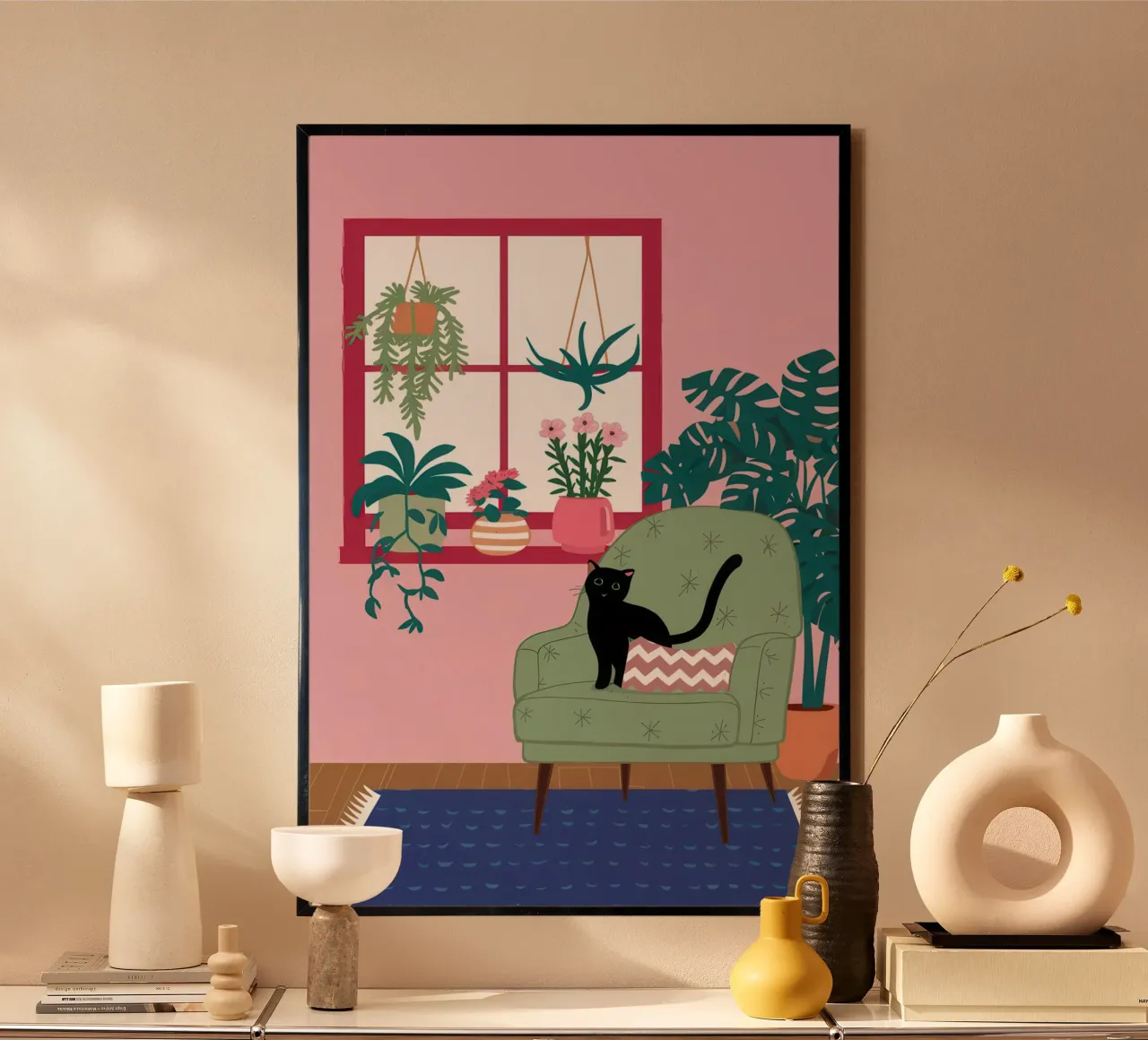 Riposo felino chic poster da Orchid Patina