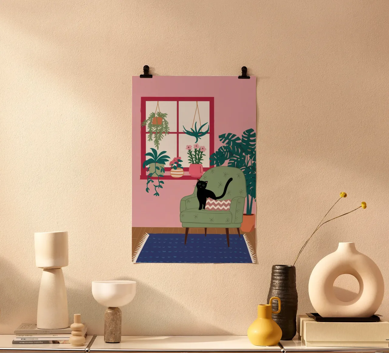 Riposo felino chic poster da Orchid Patina