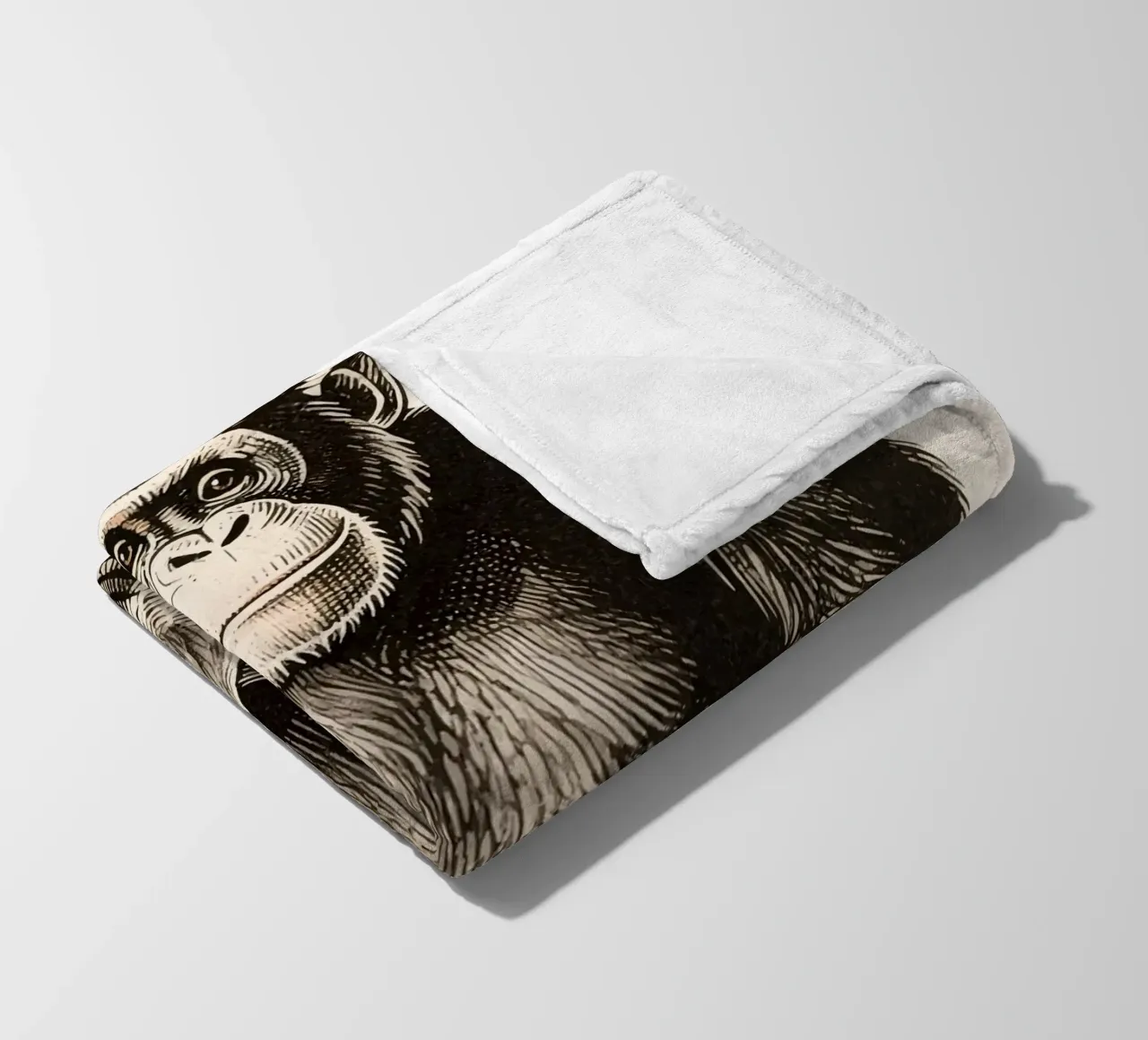 Schimpansen Fleecedecke von knowledge