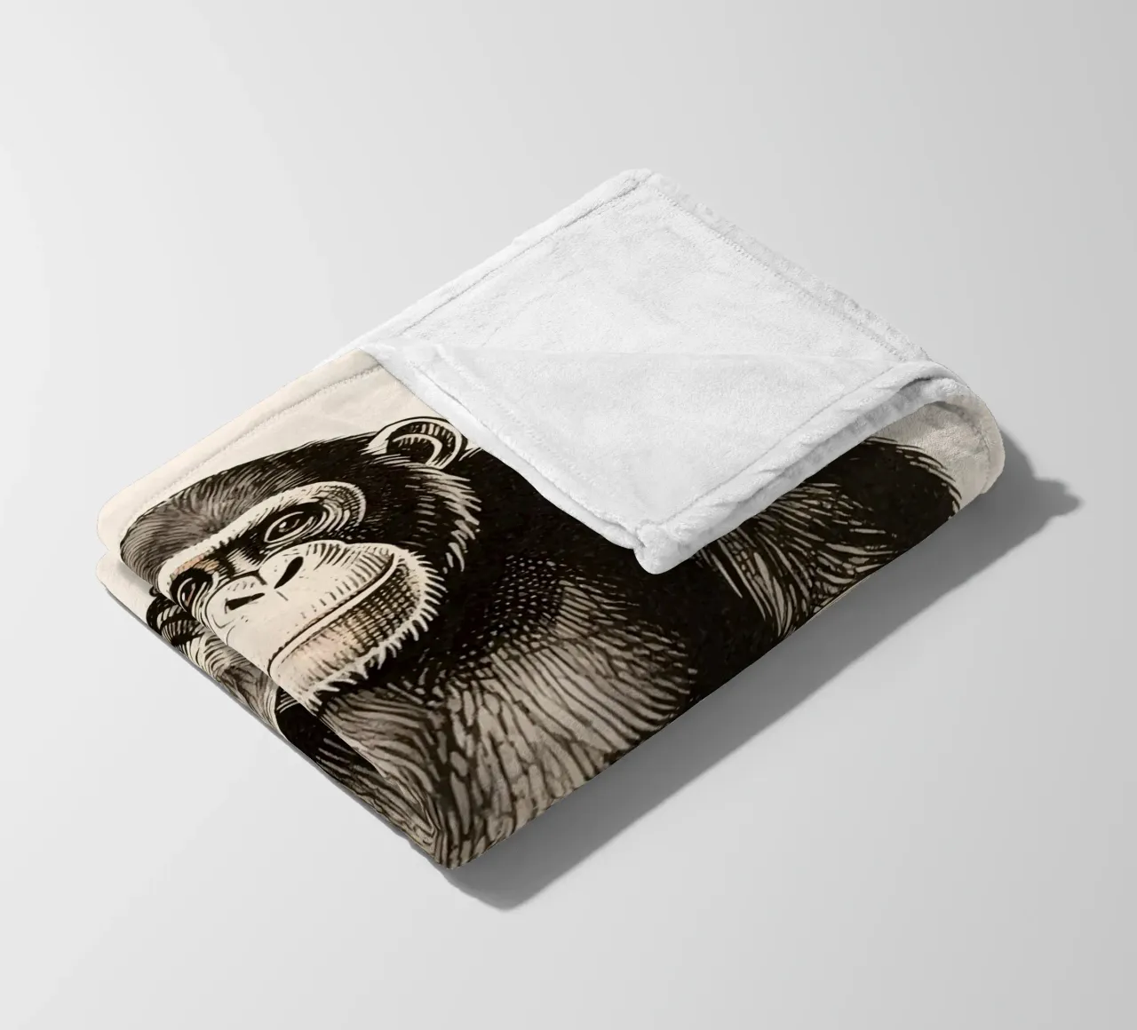 Schimpansen Fleecedecke von knowledge