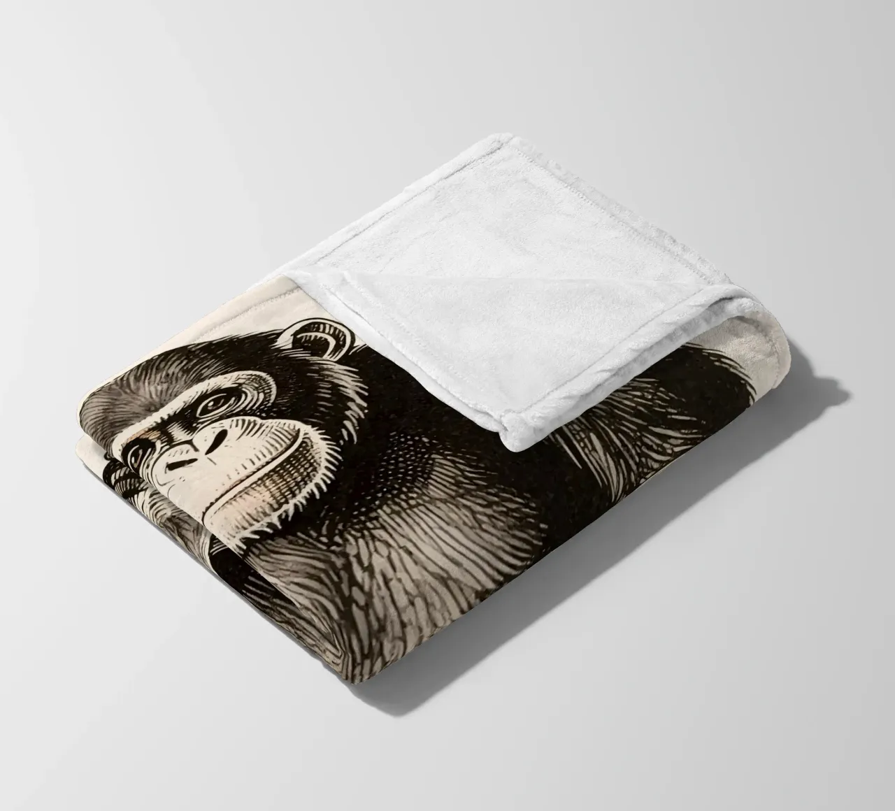 Schimpansen Fleecedecke von knowledge