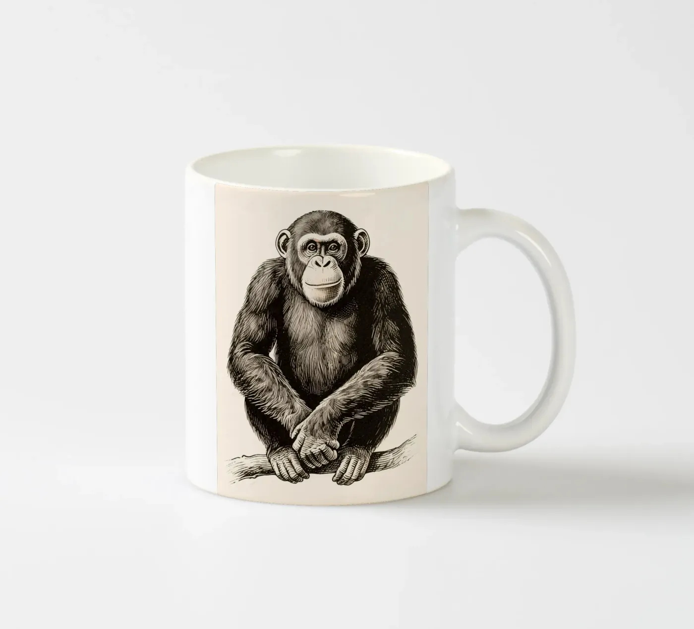 chimpanzees ceramic mug by knowledge