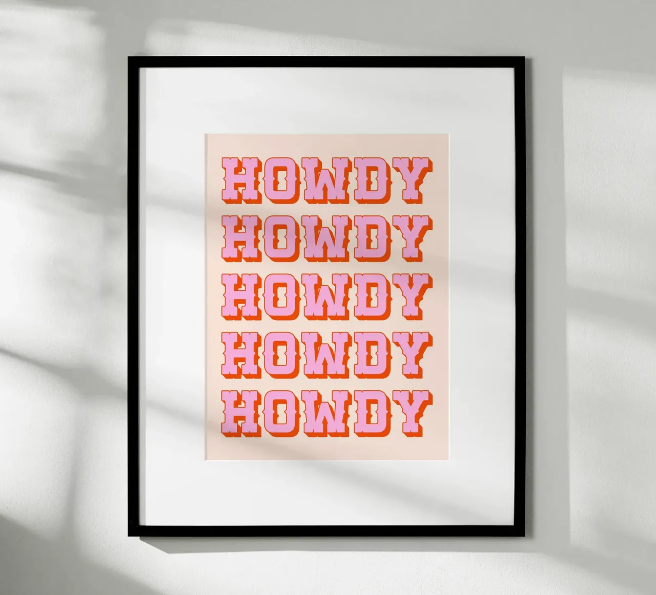 Howdy Howdy (tono di pesca) carta hahnemühle da Paigaam Studio