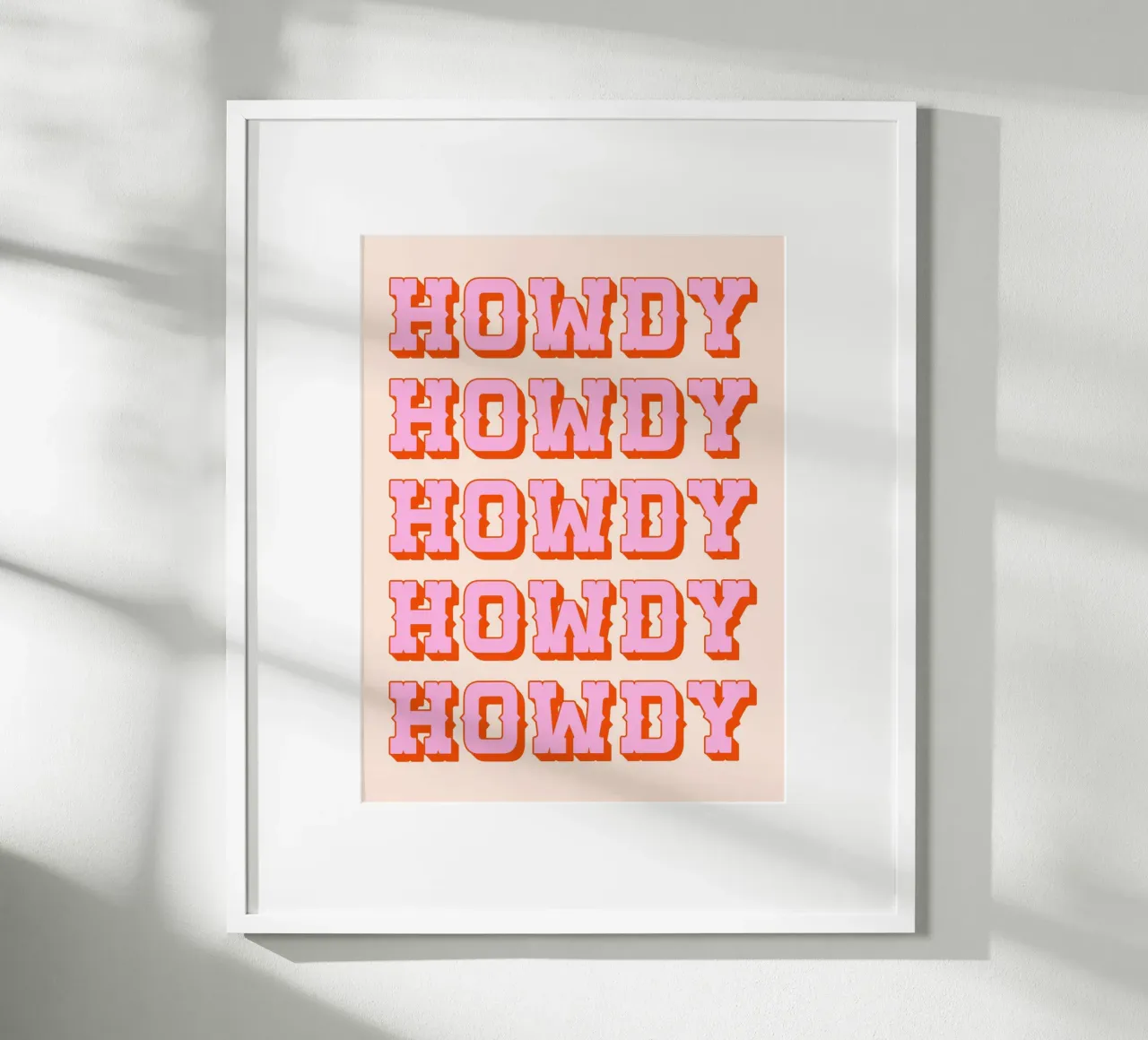 Howdy Howdy (tono di pesca) carta hahnemühle da Paigaam Studio