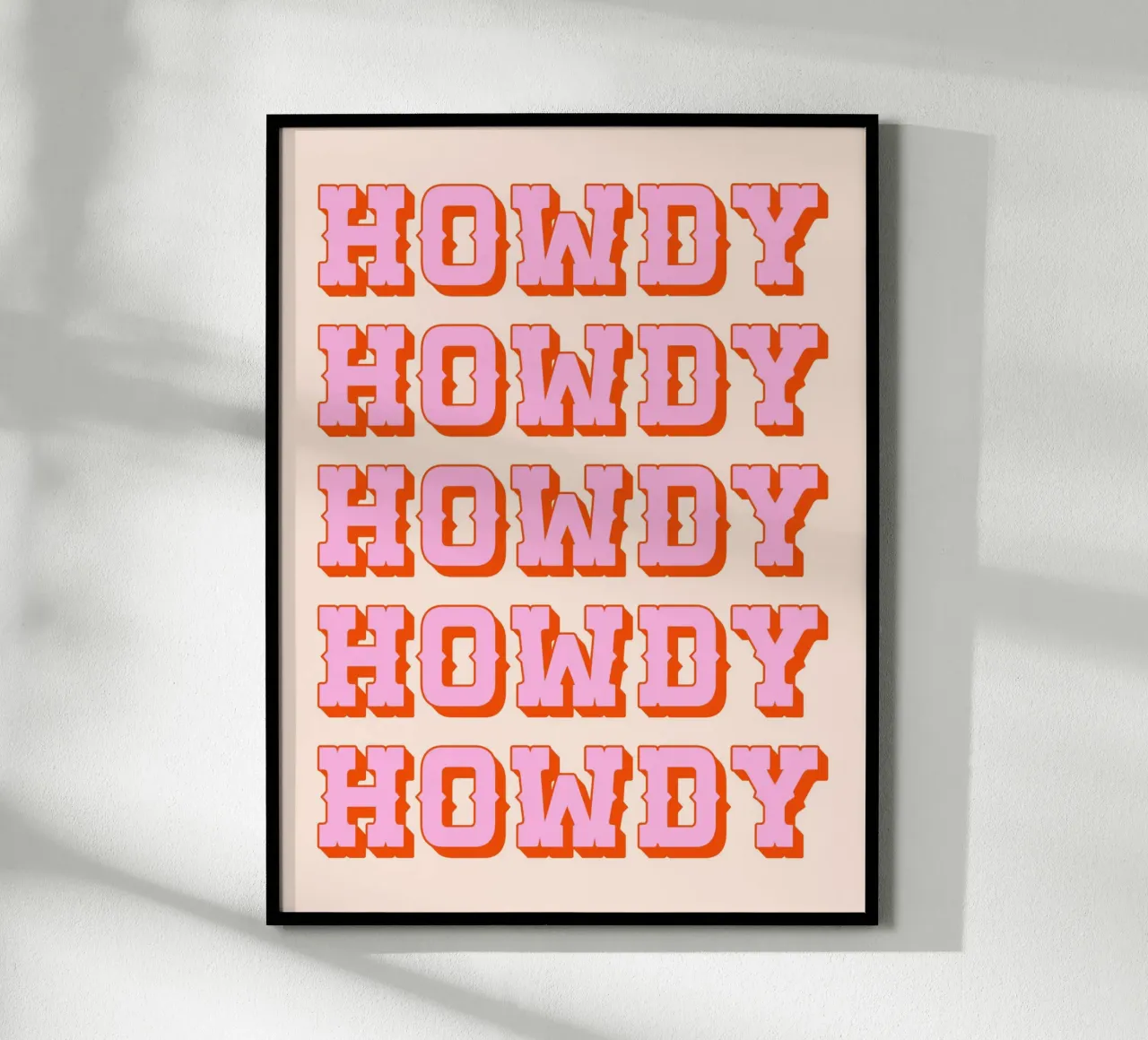Howdy Howdy (tono di pesca) carta hahnemühle da Paigaam Studio