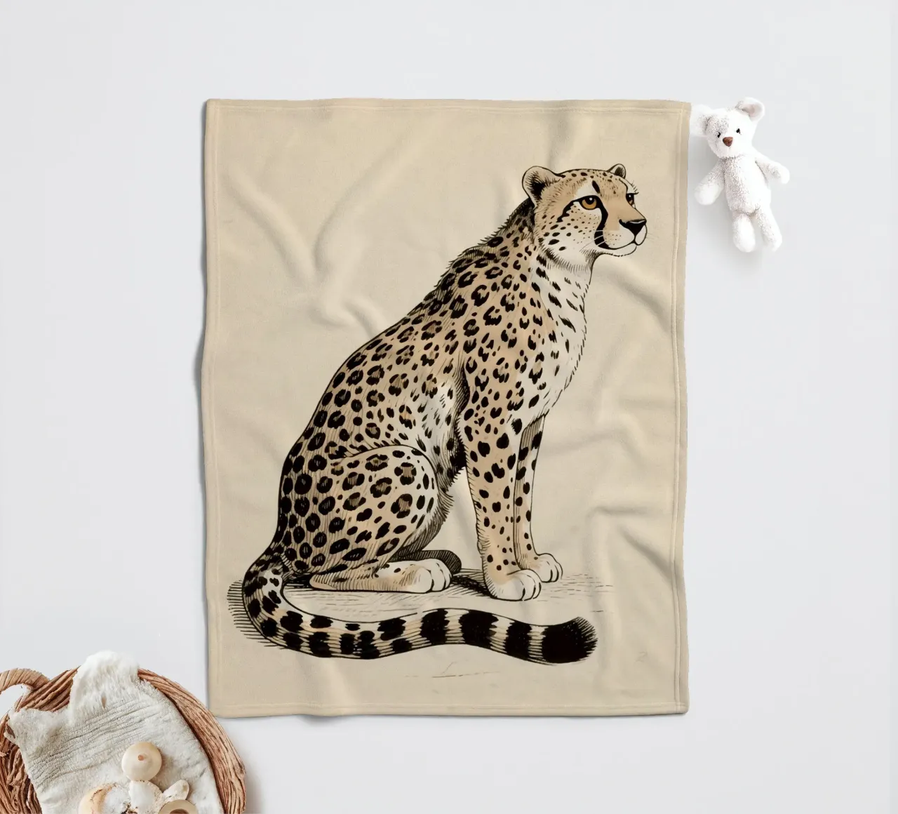 Gepard Fleecedecke von knowledge