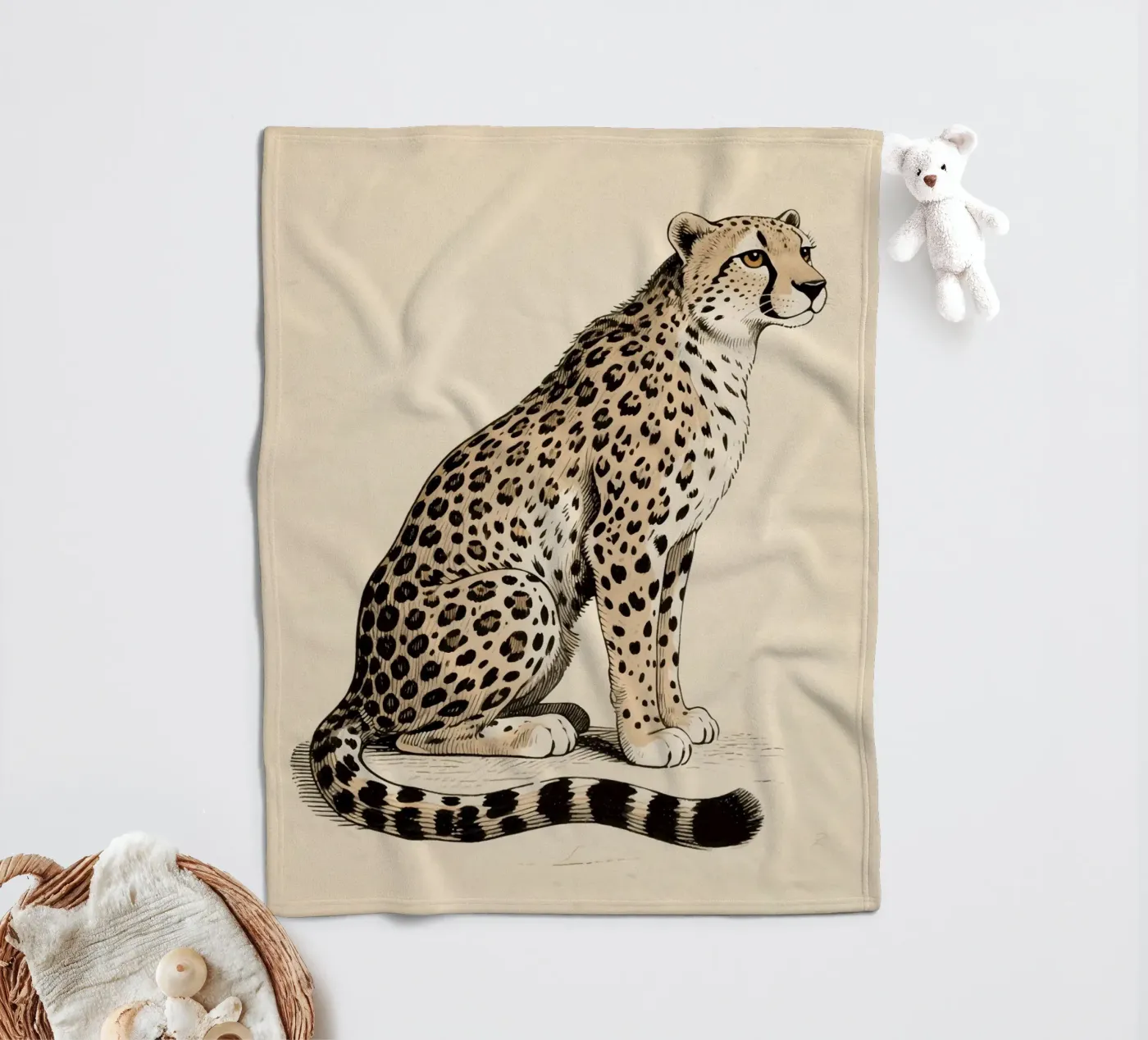 Gepard Fleecedecke von knowledge