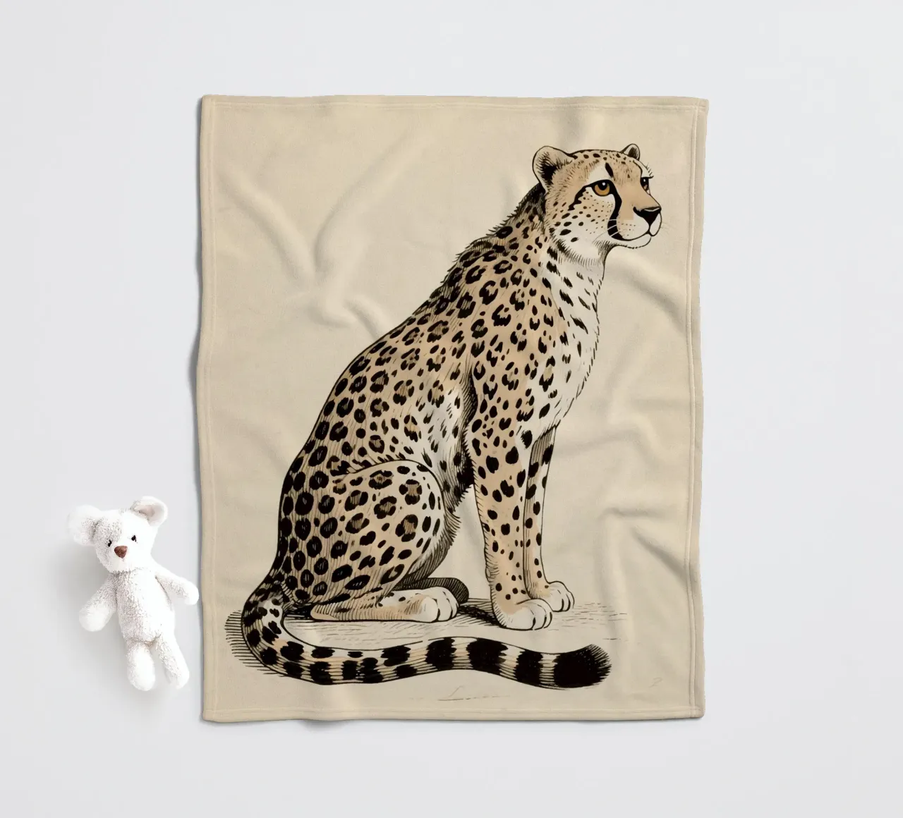 Gepard Fleecedecke von knowledge