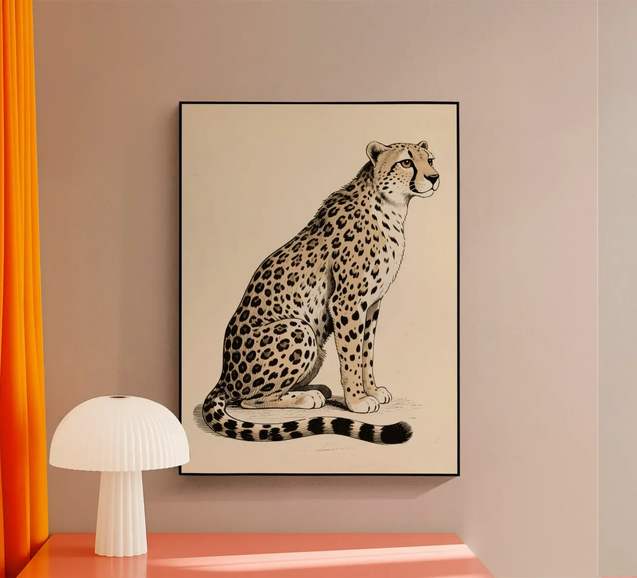 Guépard plexiglas de knowledge