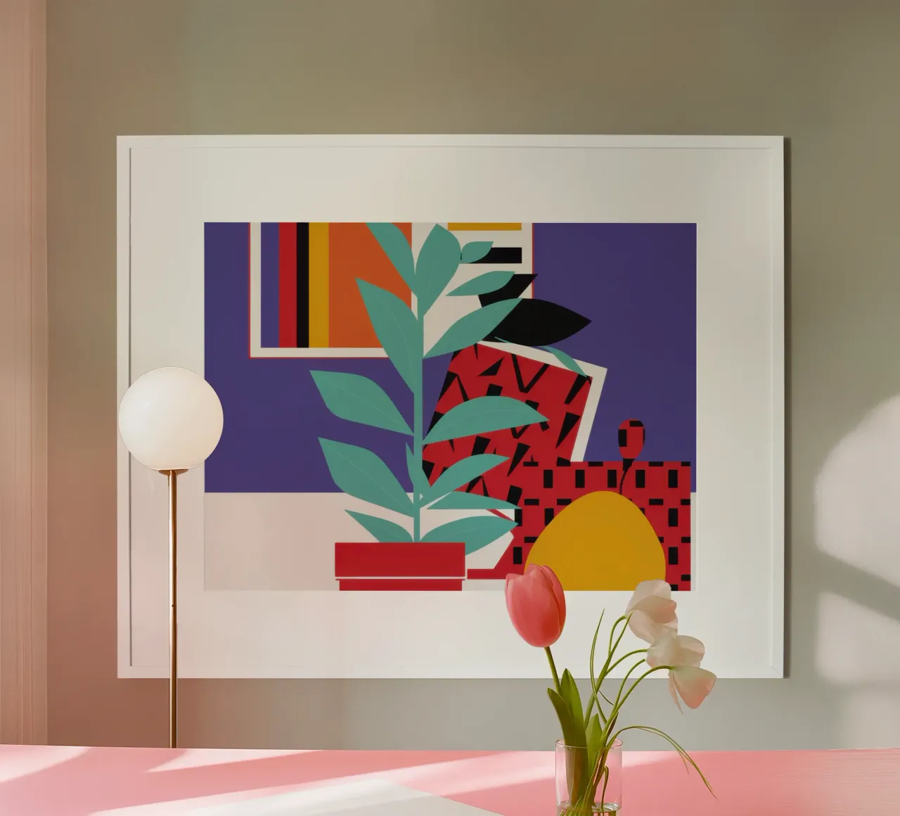 Natura morta a blocchi di colore poster da Enter Bloom