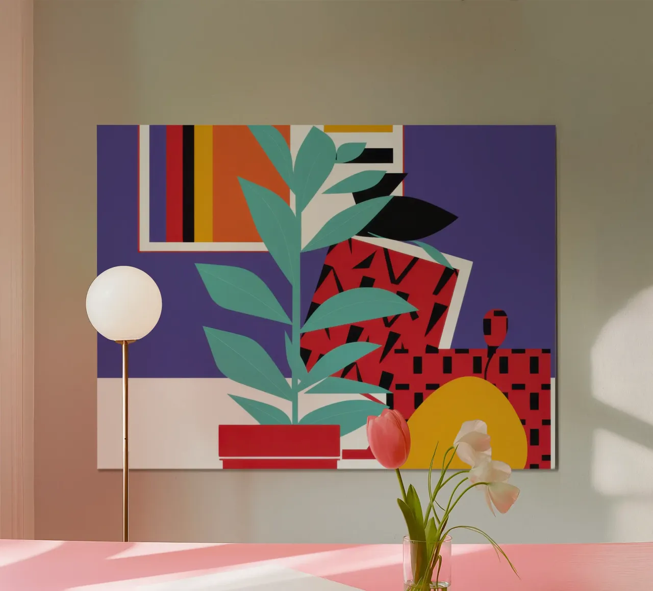 Natura morta a blocchi di colore poster da Enter Bloom
