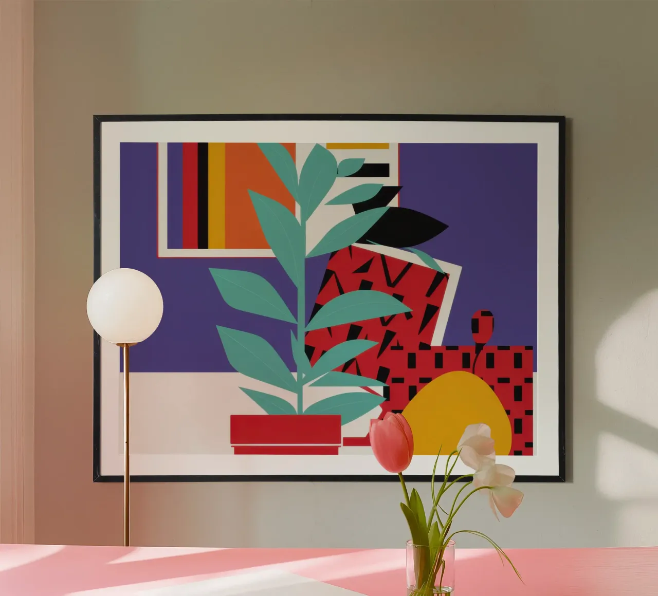 Natura morta a blocchi di colore poster da Enter Bloom