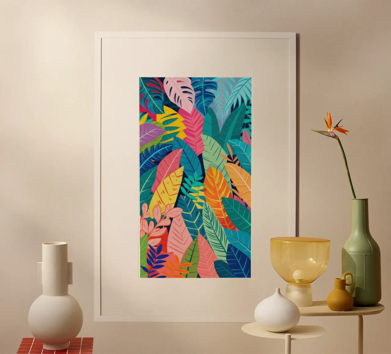 Pappagallo Giungla Radiosa poster da Orchid Patina