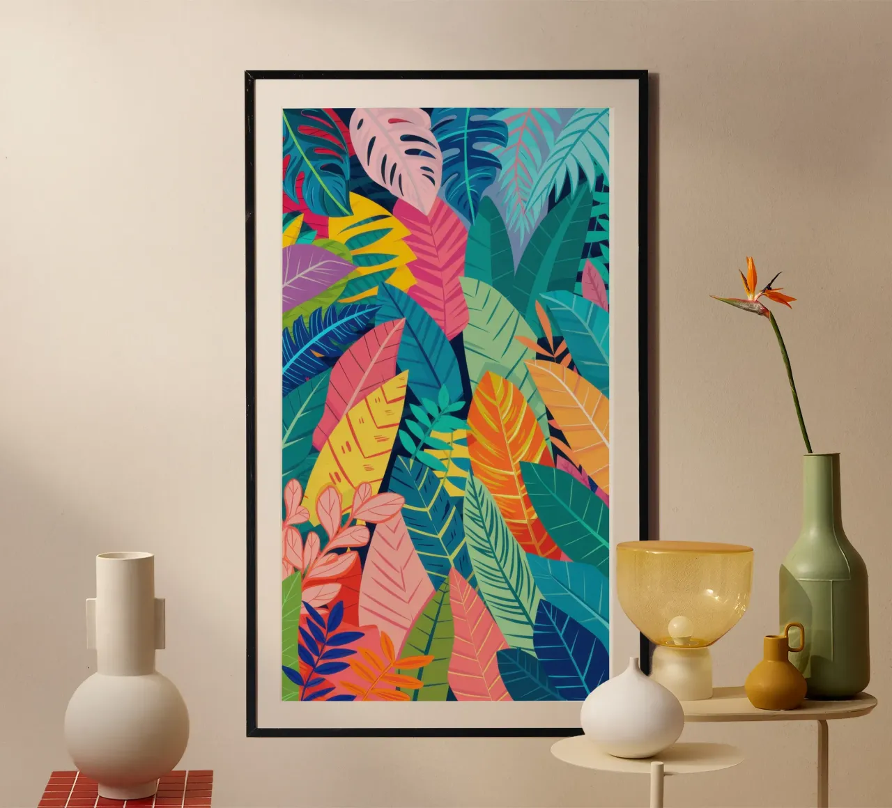 Pappagallo Giungla Radiosa poster da Orchid Patina