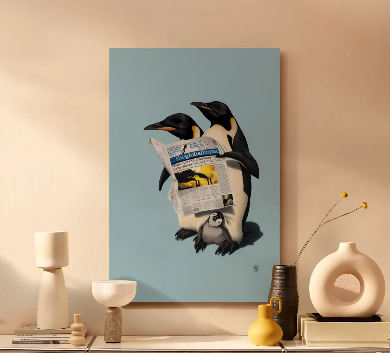 Read All Over (Coloured) alluminio dibond da Rob Art | Illustration