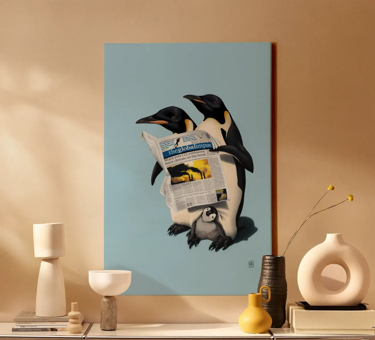 Read All Over (Coloured) tela da Rob Art | Illustration