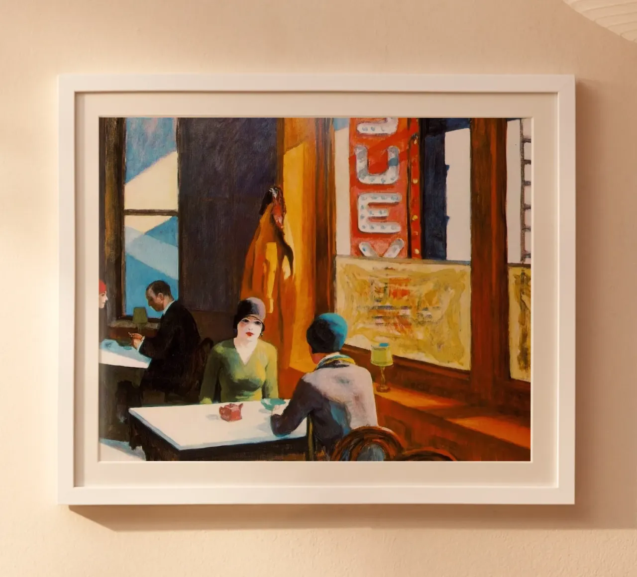 Chop Suey de Edward Hopper poster de Rayretr