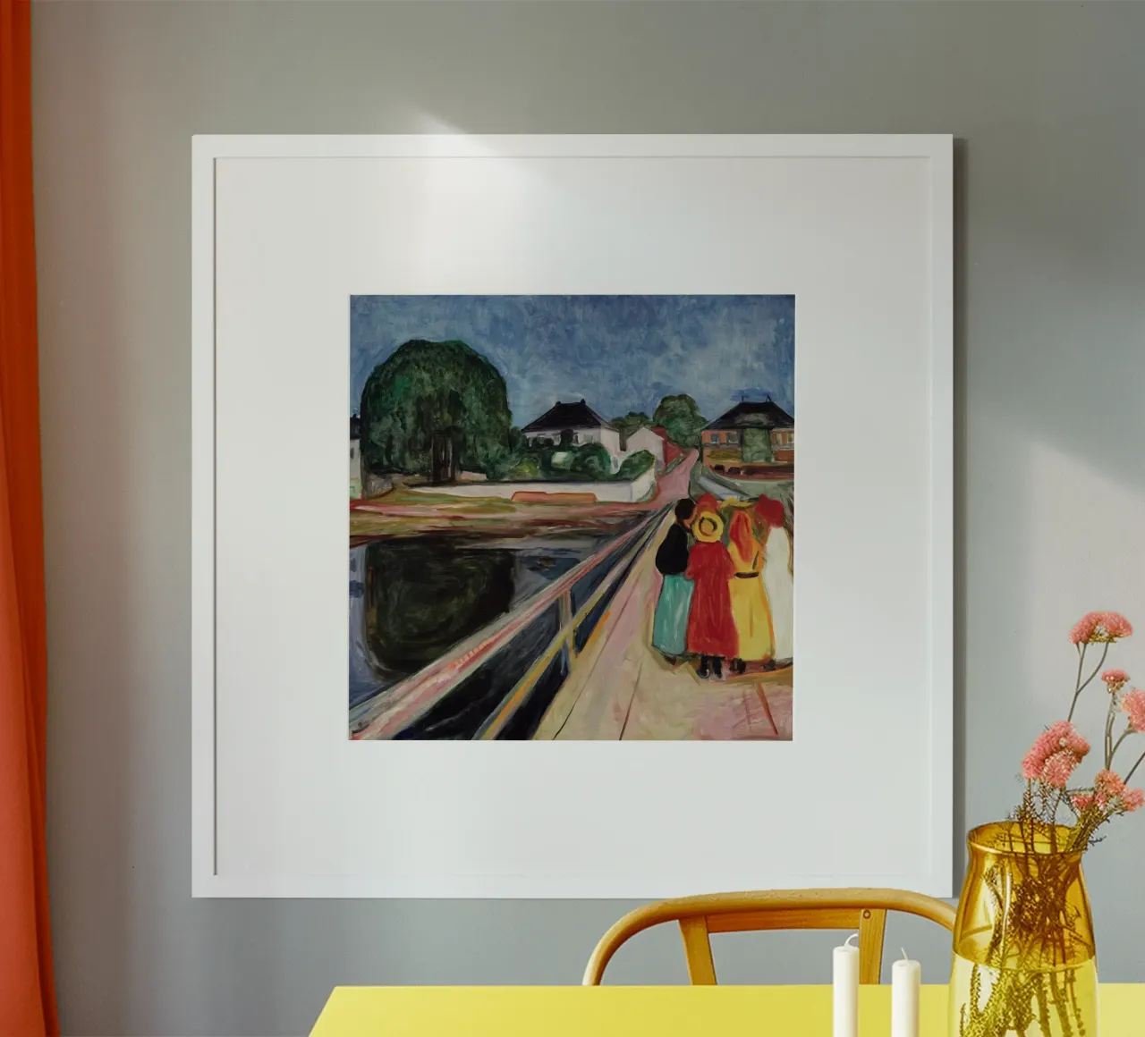 Ragazze sul ponte - II di Edvard Munch poster da Rayretr