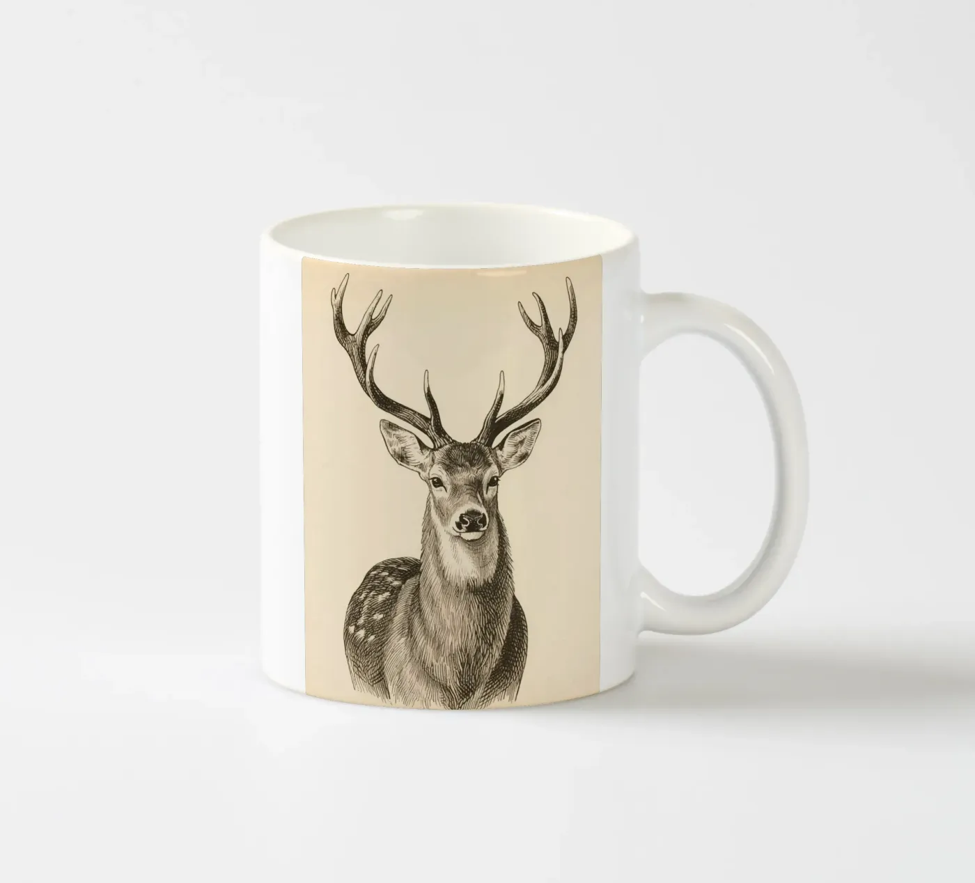 Deer ceramic mug by knowledge
