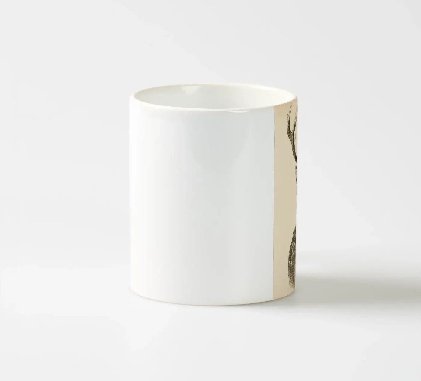 Deer ceramic mug by knowledge