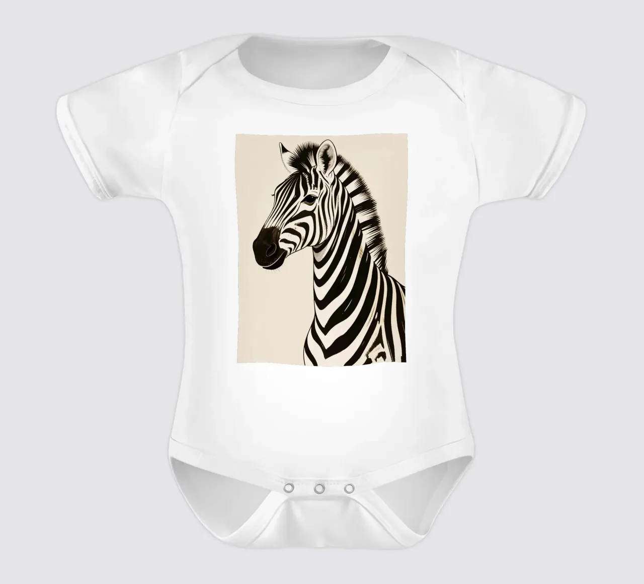 Zebra body neonato maniche corte da knowledge