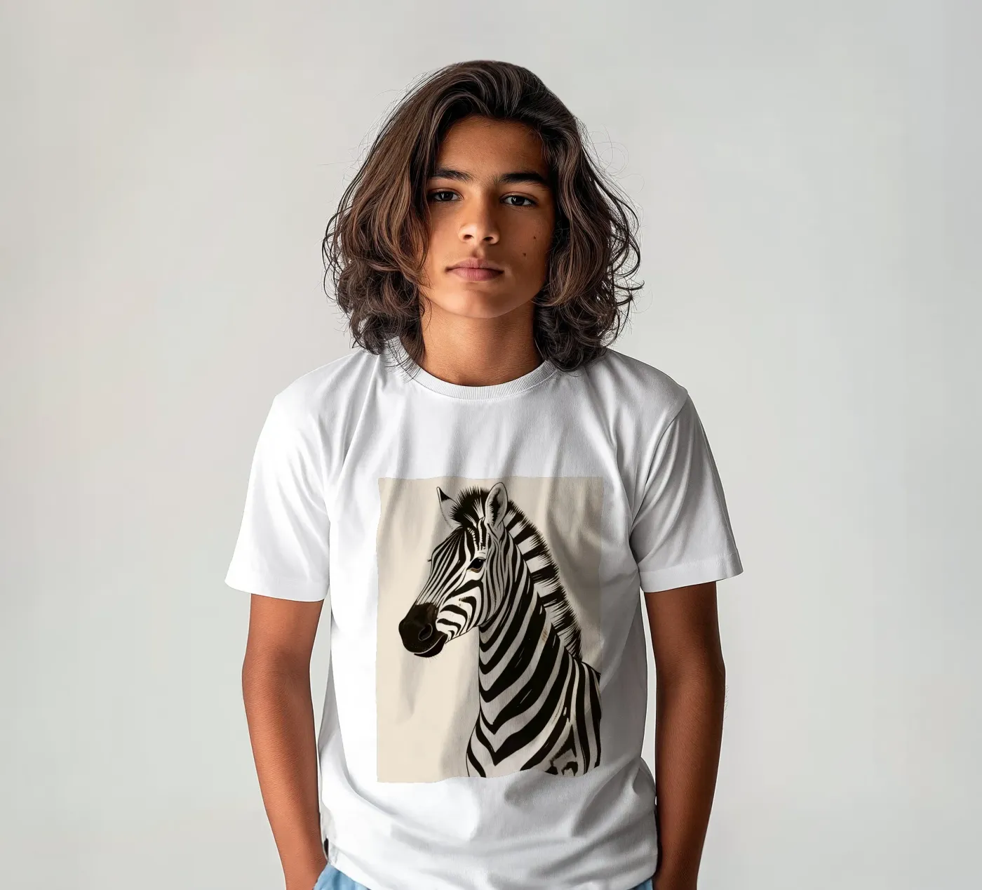 Zebra t-shirt bambini da knowledge