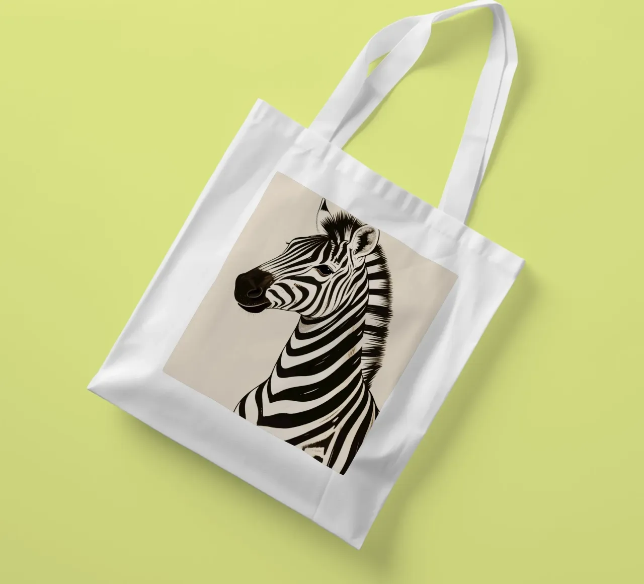 Zebra borsa in juta da knowledge