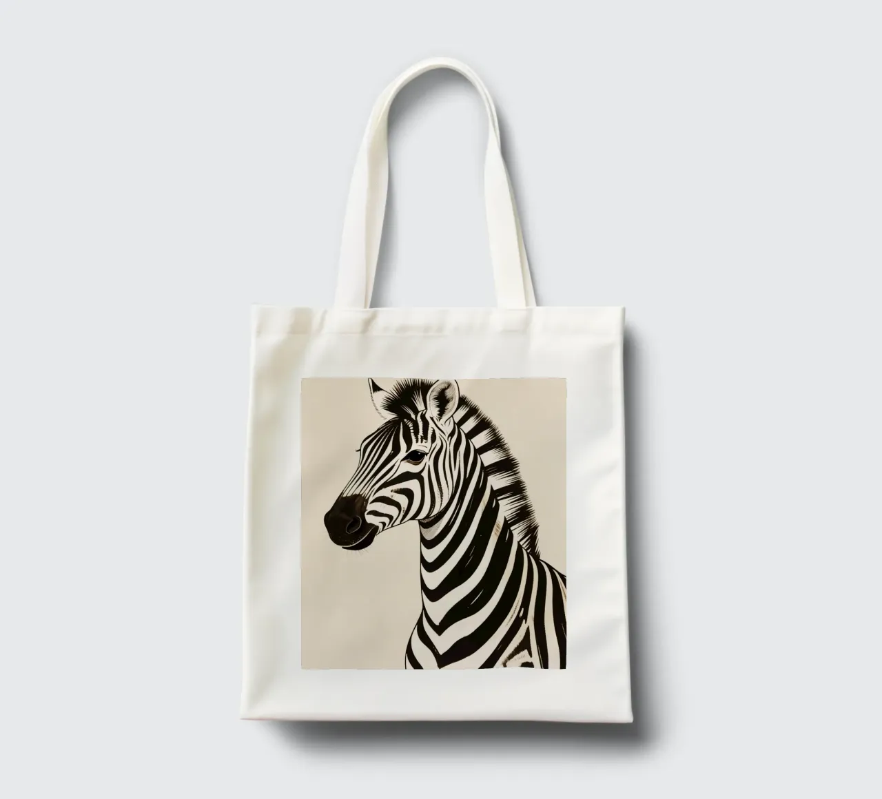 Zebra borsa in juta da knowledge