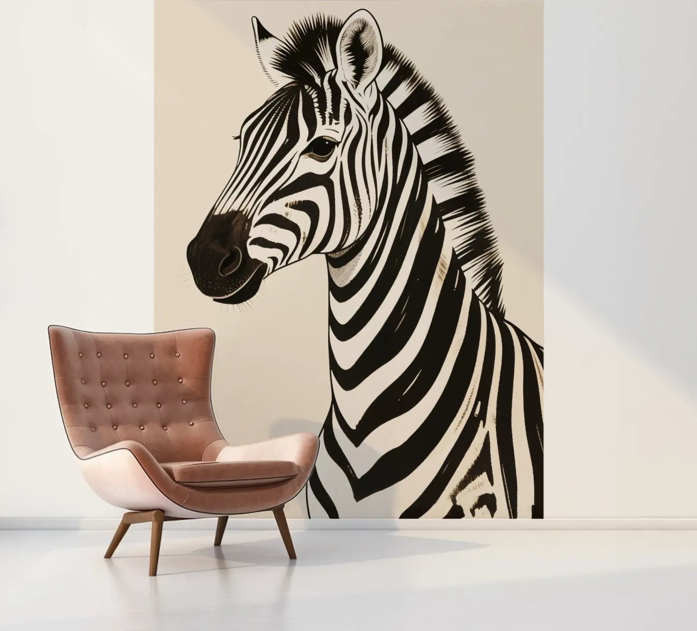 Zebra fotobehang van knowledge