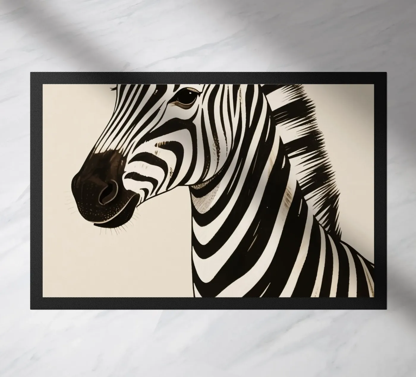 Zebra deurmat van knowledge