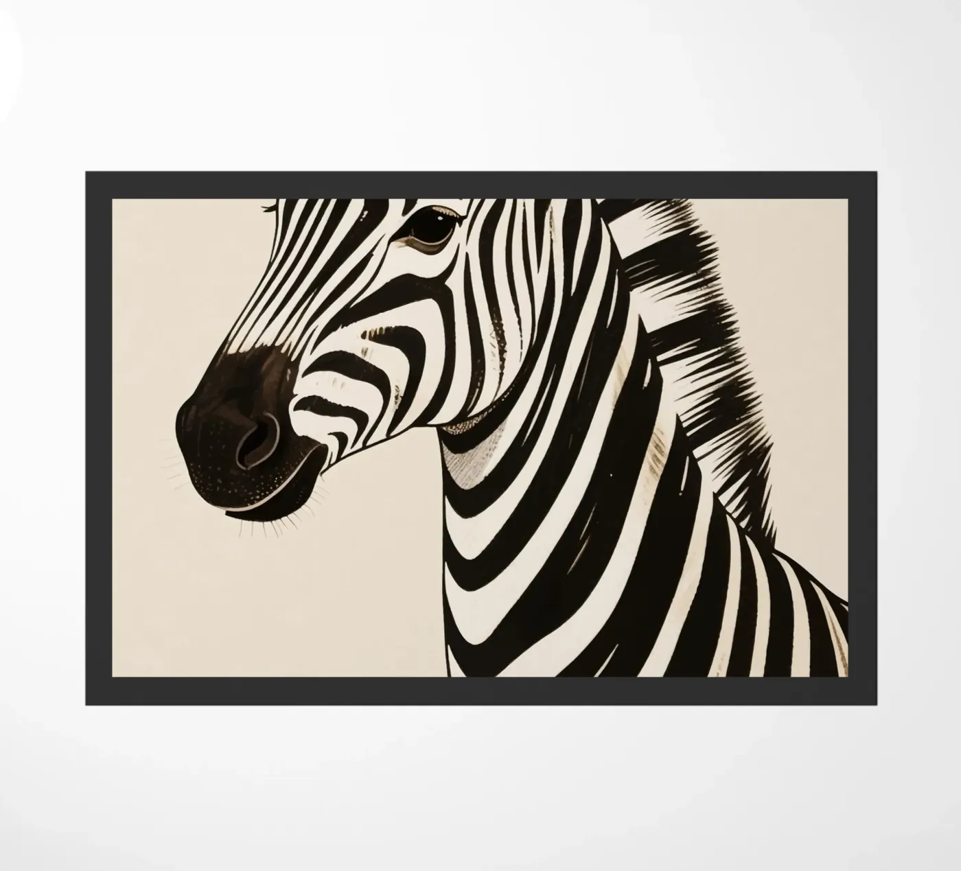 Zebra deurmat van knowledge
