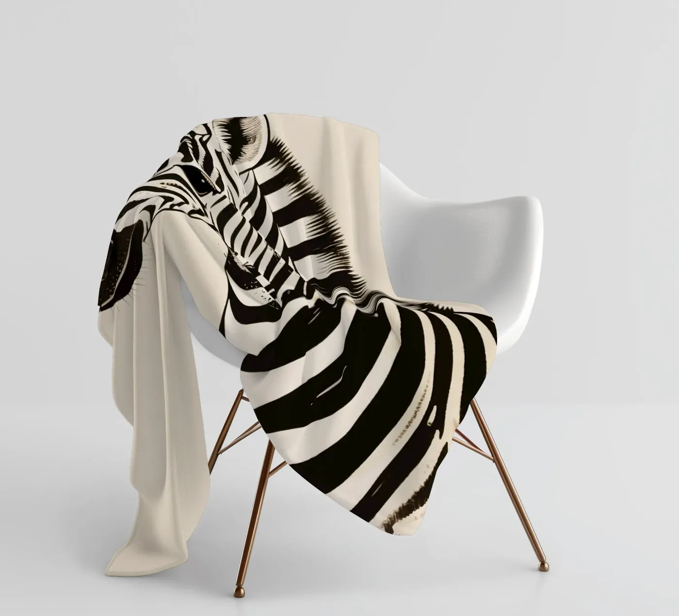 Zebra Fleecedecke von knowledge