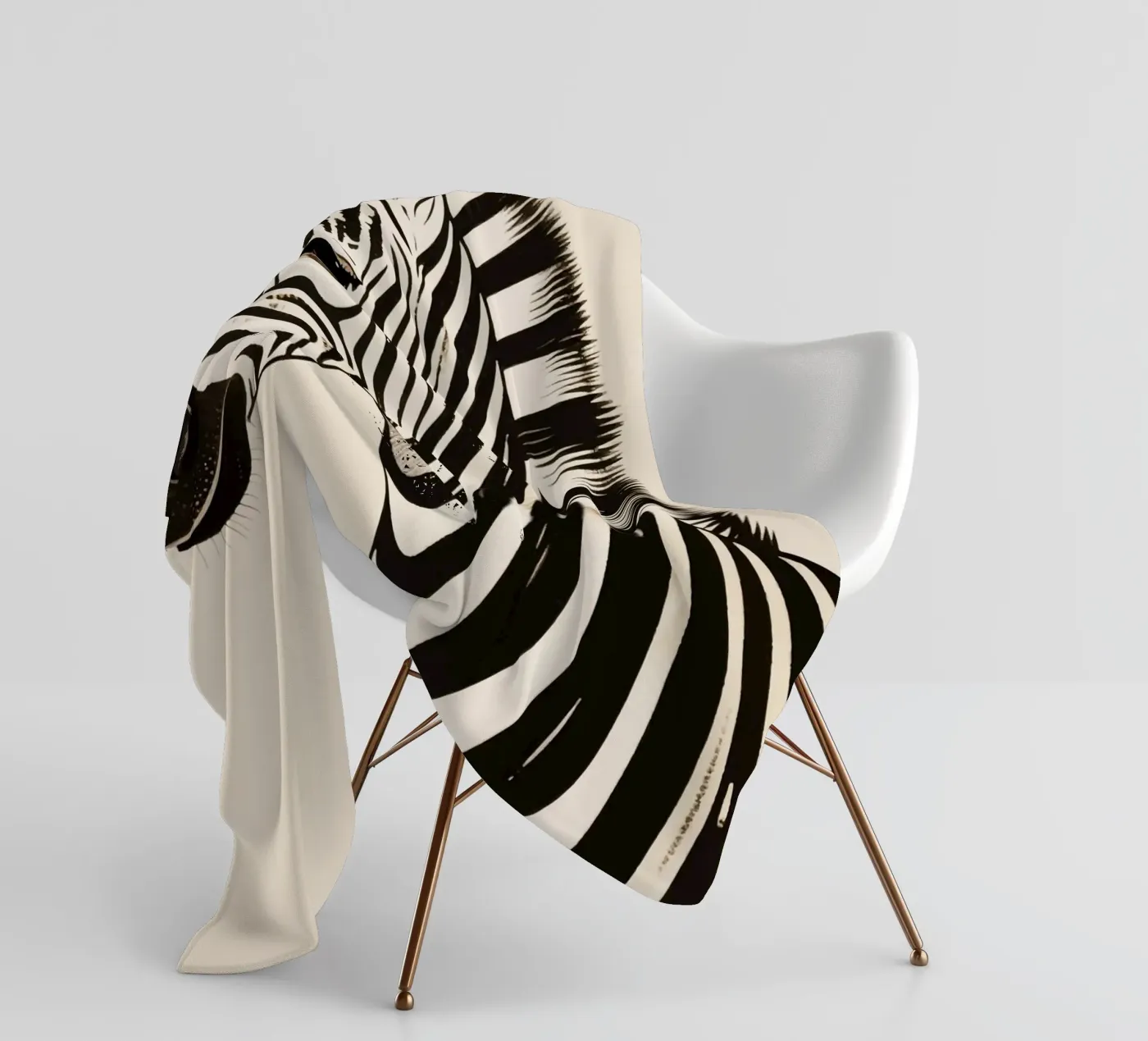 Zebra Fleecedecke von knowledge
