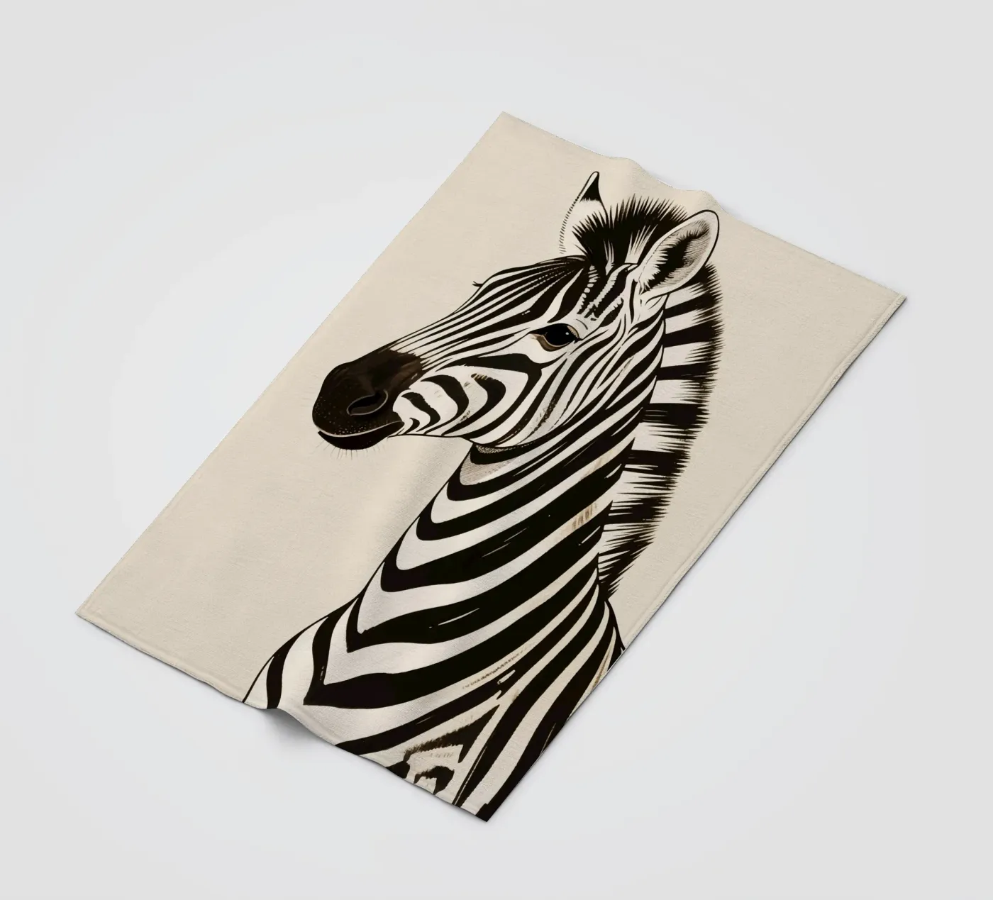 Zebra Fleecedecke von knowledge