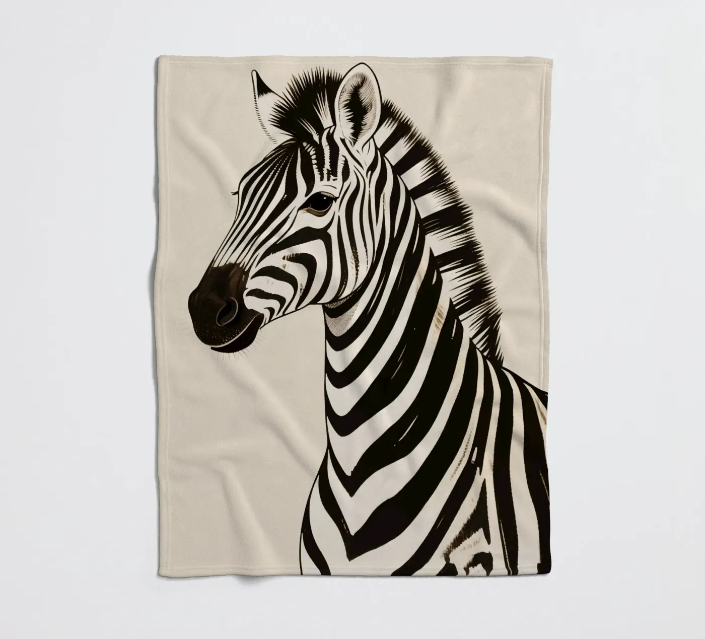 Zebra Fleecedecke von knowledge
