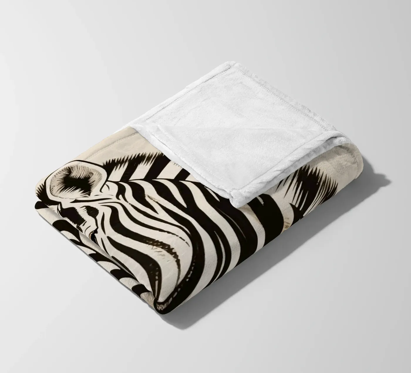 Zebra Fleecedecke von knowledge