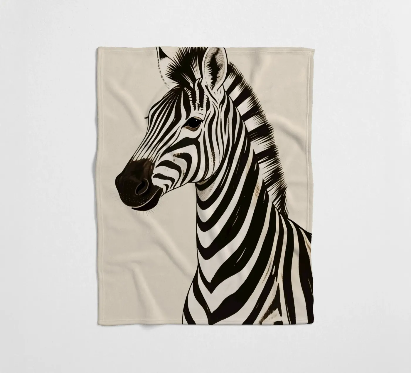 Zebra Fleecedecke von knowledge