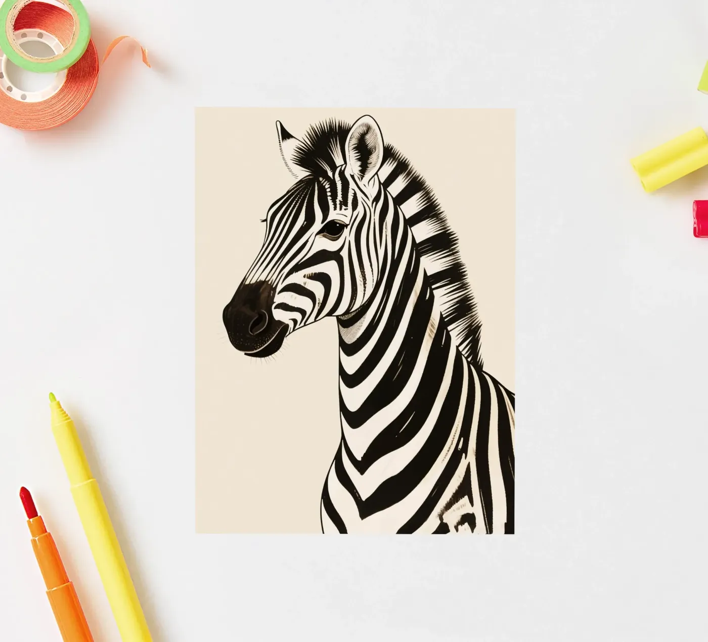 Zebra sticker van knowledge