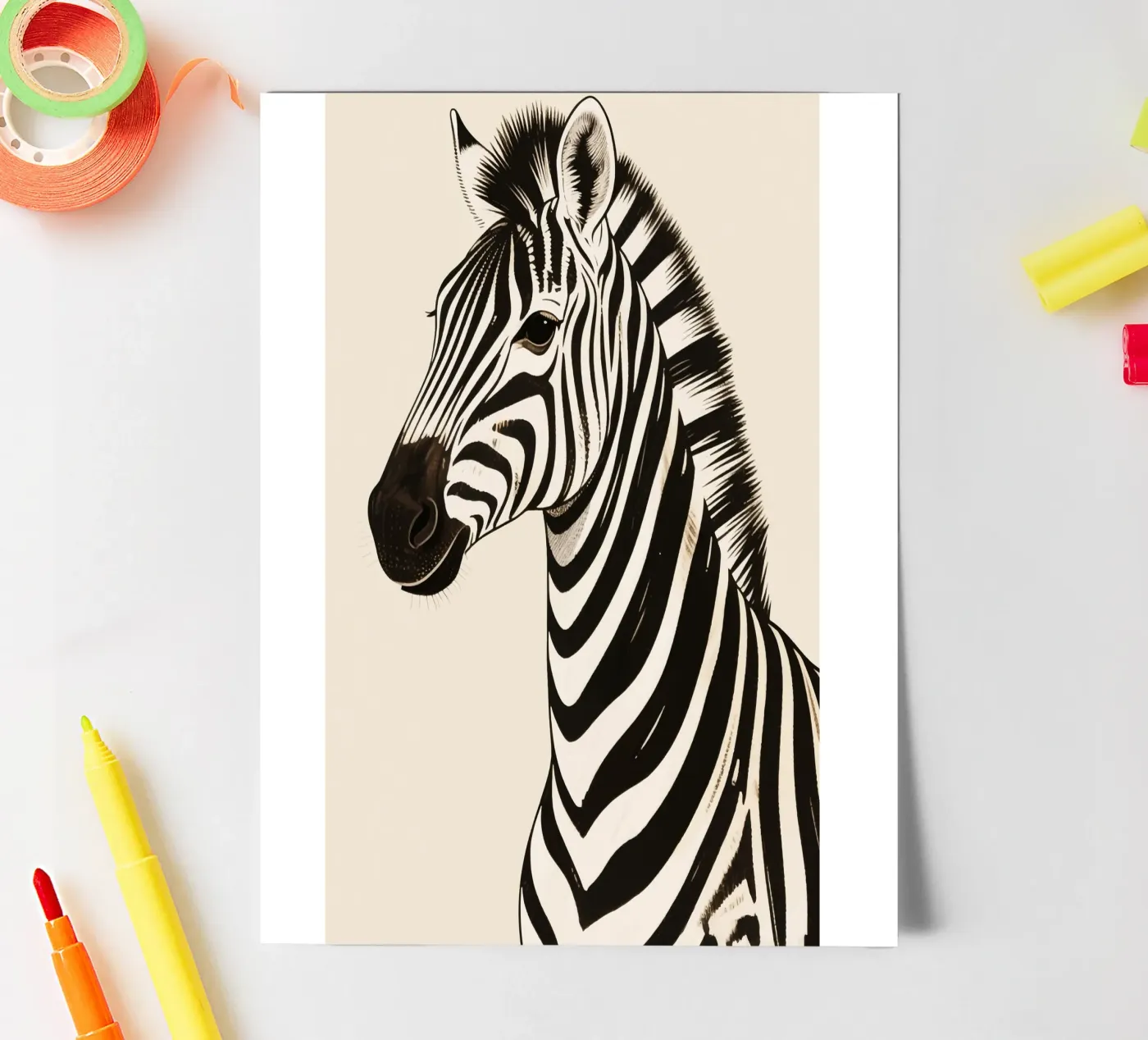 Zebra sticker sheet by knowledge