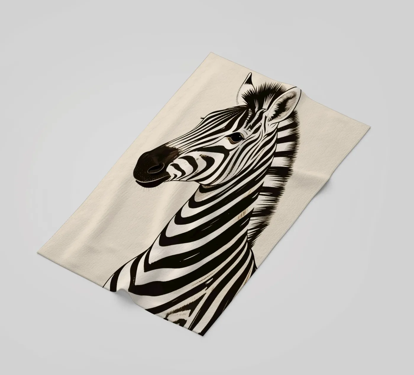 Zebra beach towel by knowledge