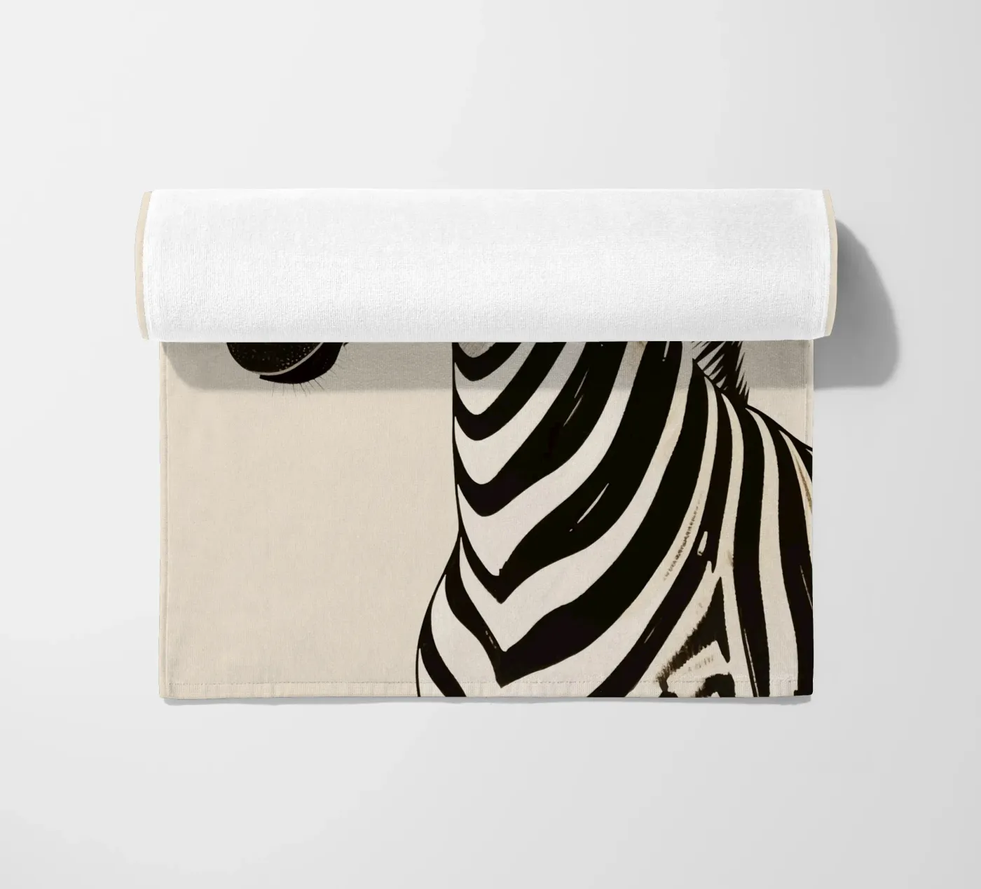 Zebra beach towel by knowledge