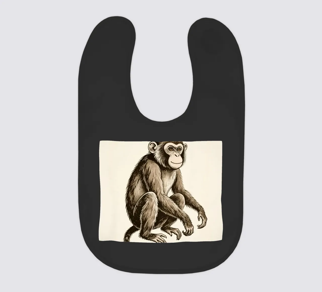 Affe Babylätzchen von knowledge