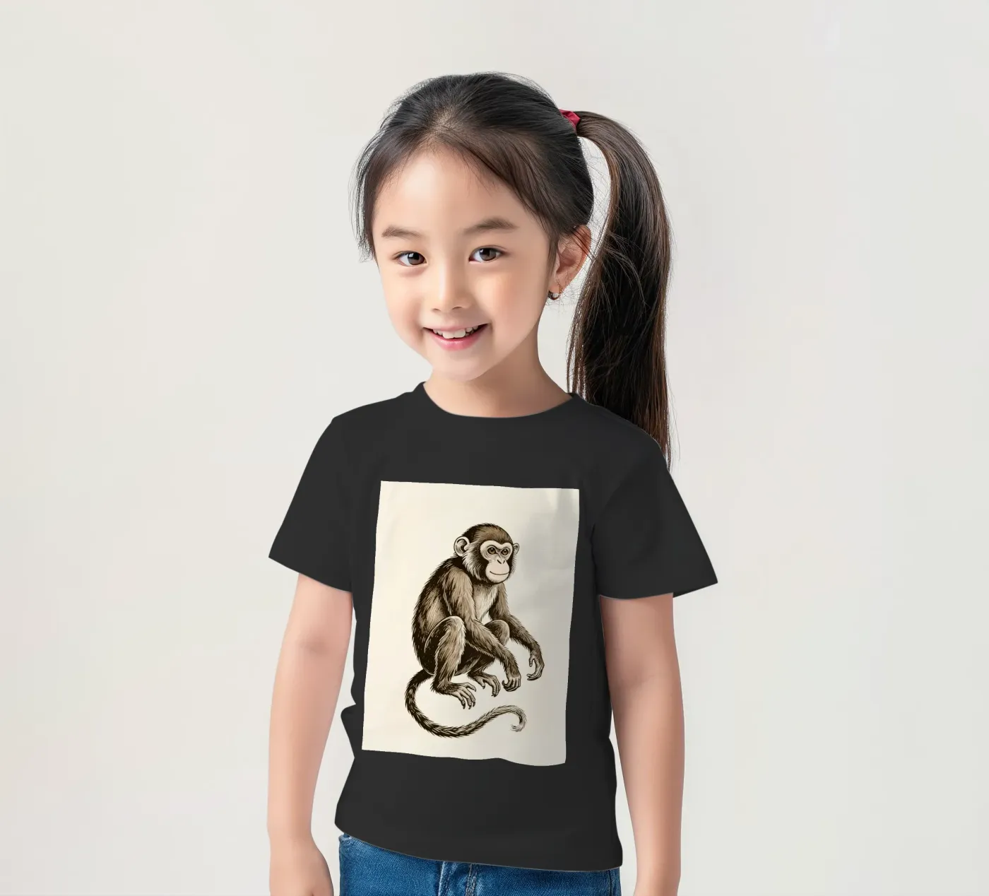 Scimmia t-shirt bambini da knowledge