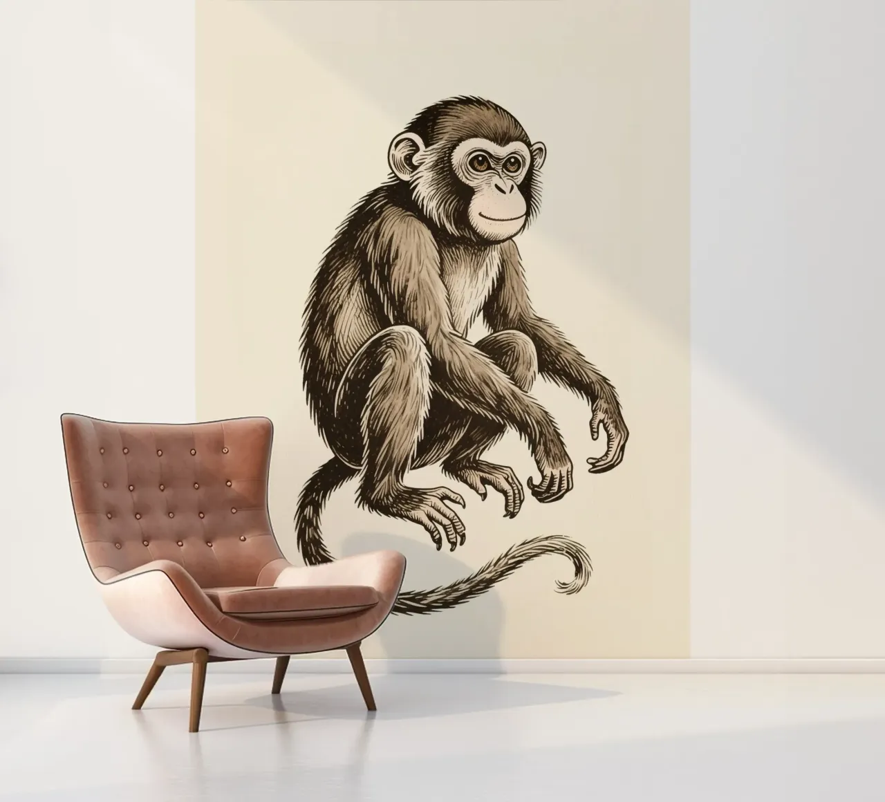 Aap fotobehang van knowledge