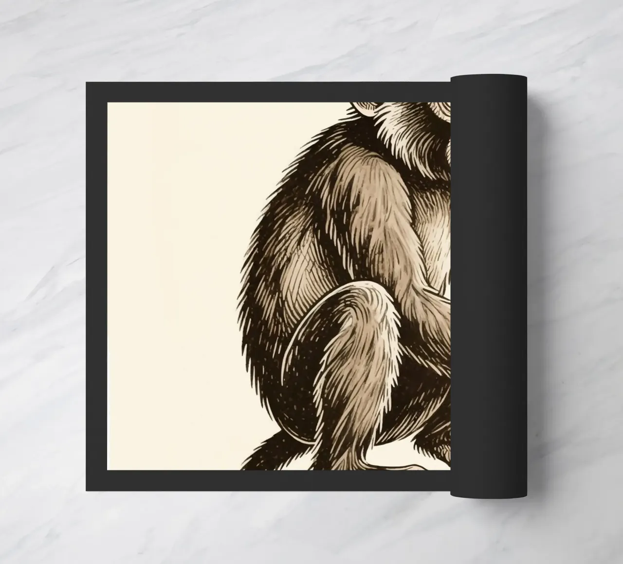 Monkey doormat by knowledge