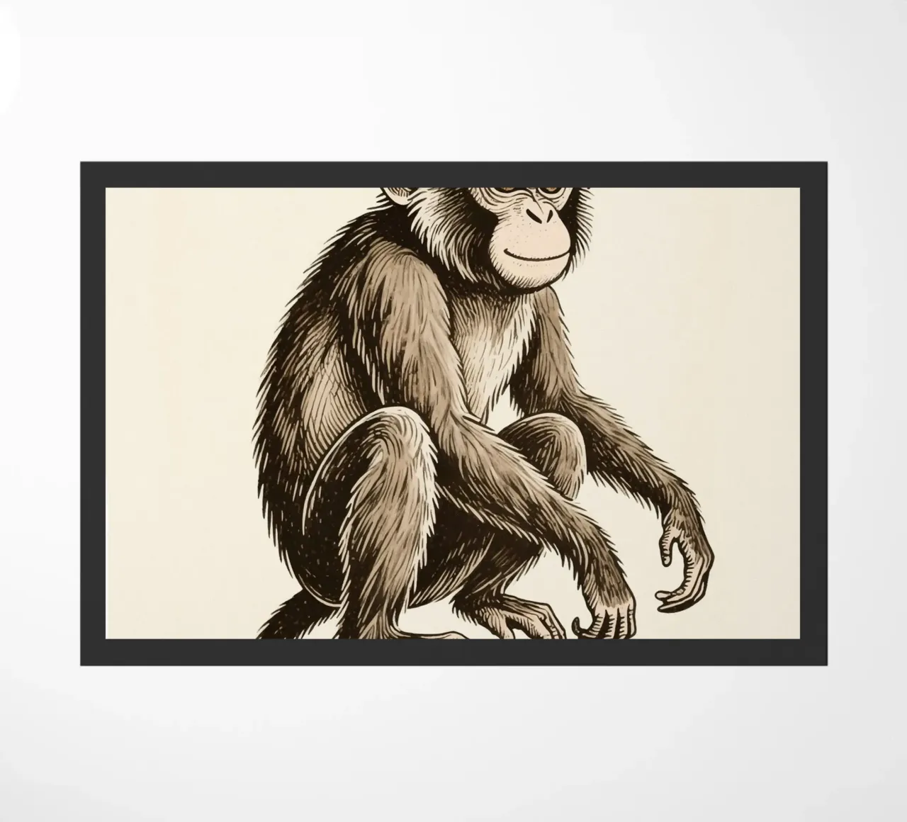 Monkey doormat by knowledge