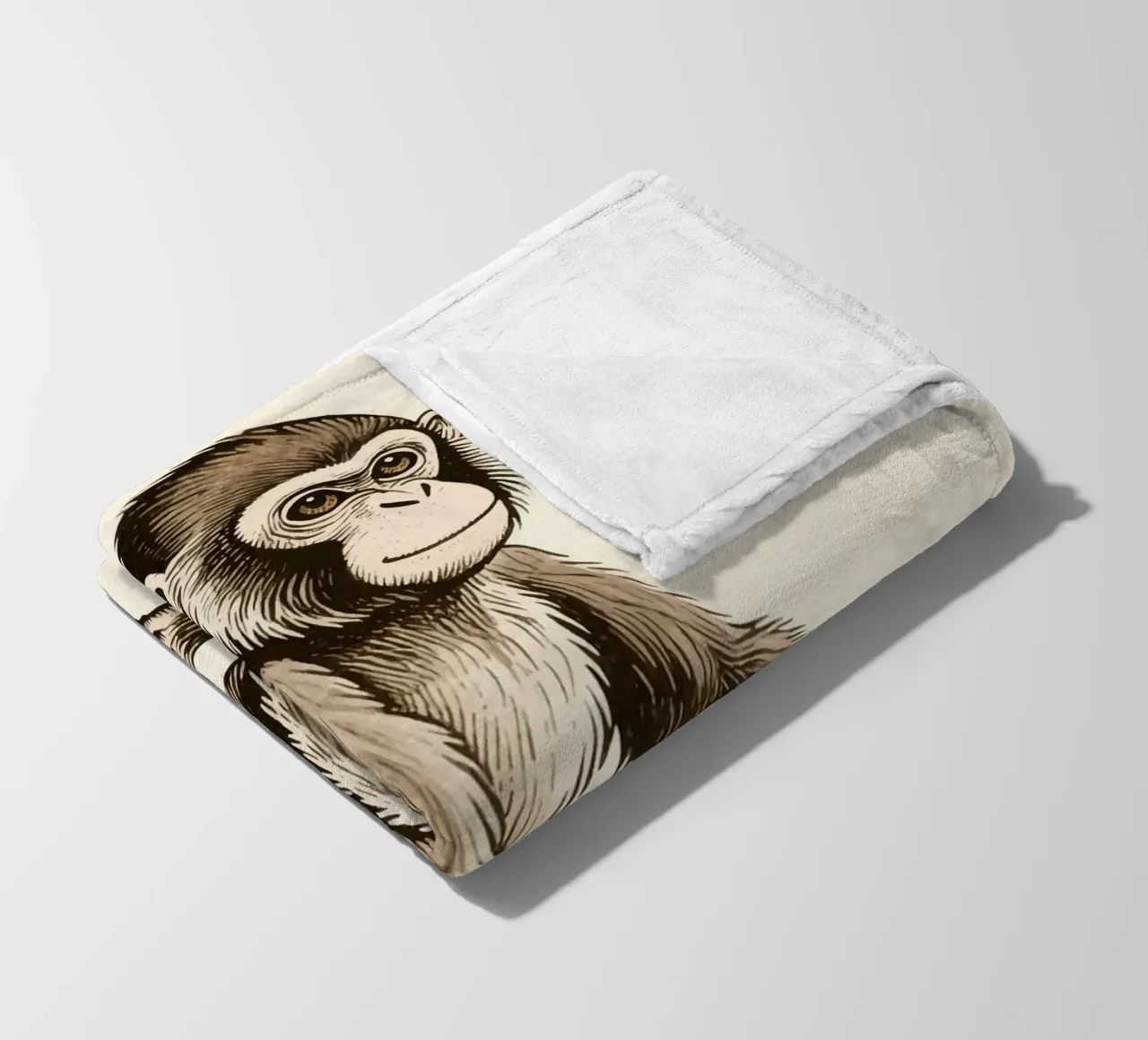 Affe Fleecedecke von knowledge