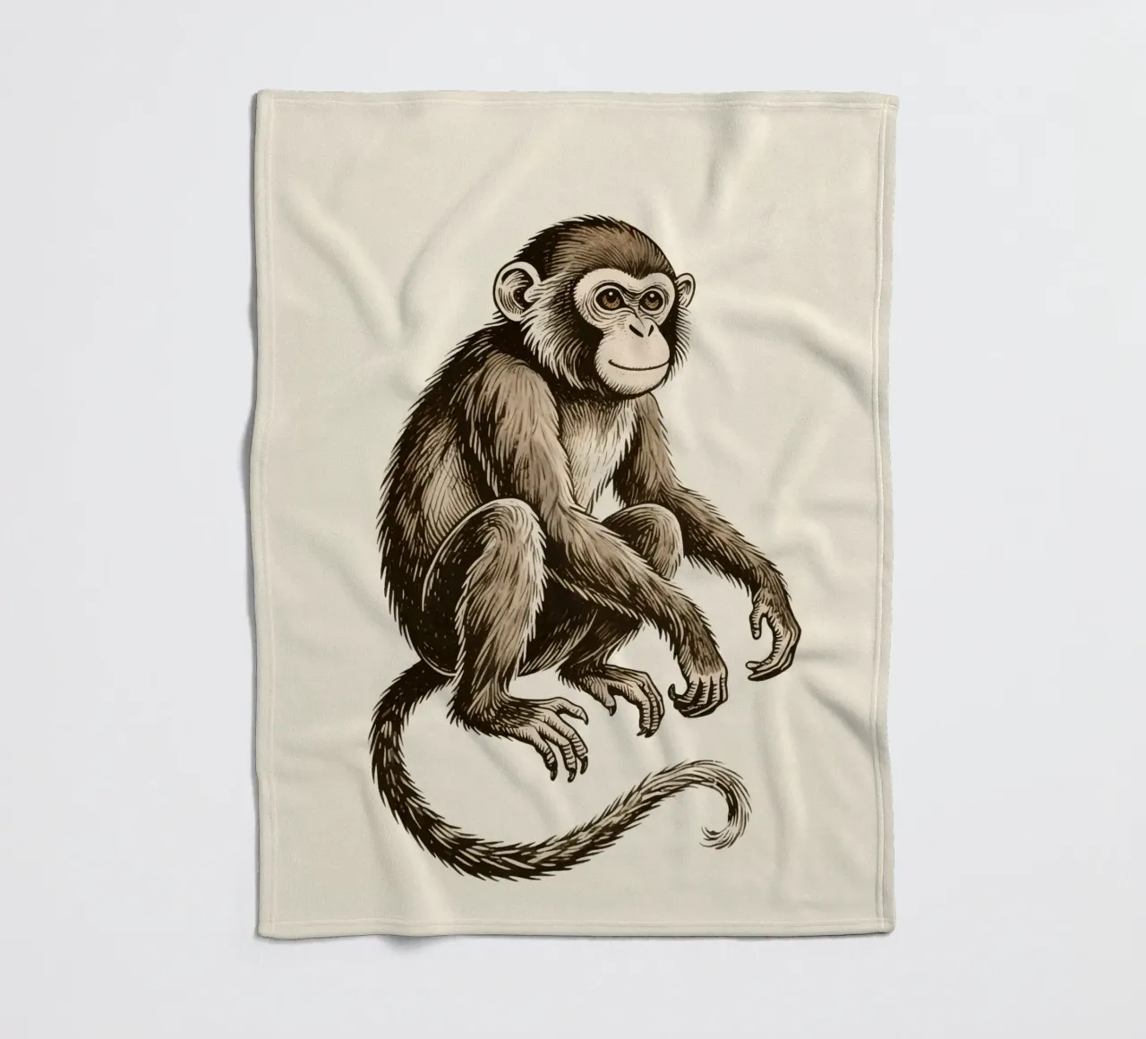 Affe Fleecedecke von knowledge