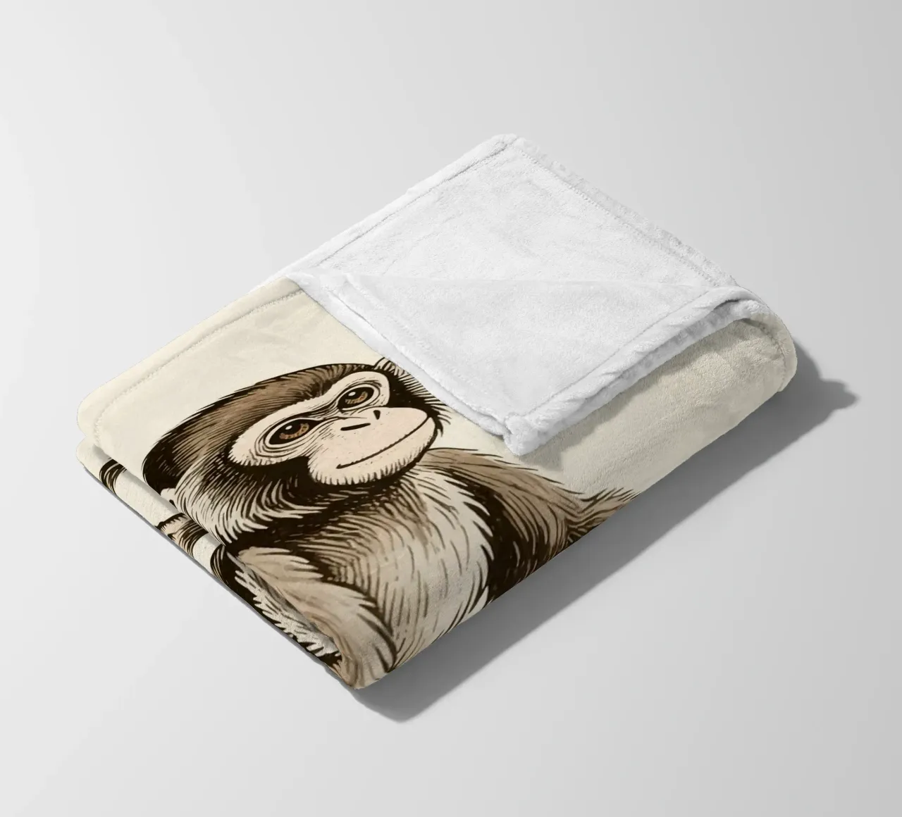 Affe Fleecedecke von knowledge