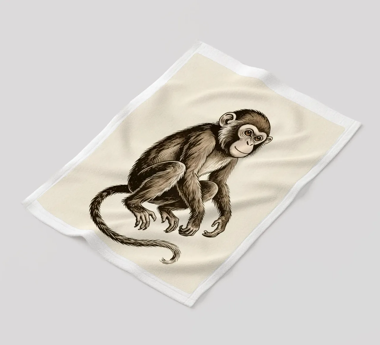 Affe Fleecedecke von knowledge